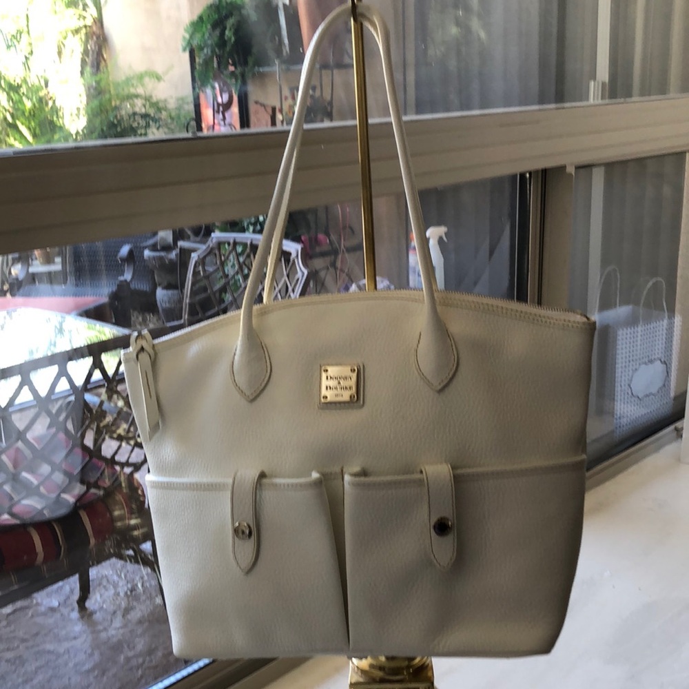 Dooney & Burke Leather Double Pocket Satchel
